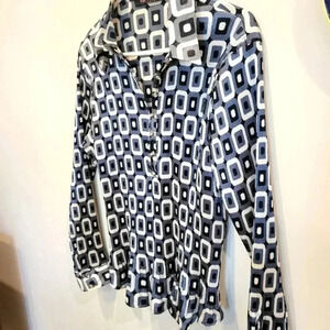 Violet  & Claire New York Rouched Stretchy Overblouse L